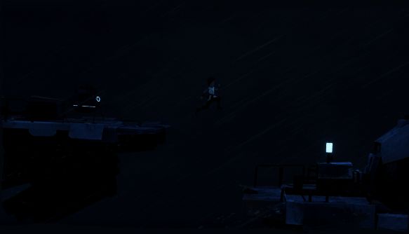 暴风雪来临前的紧张时刻，Lana站在高处眺望远方