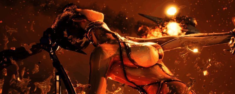 《剑星》游戏中主角与百合机甲激烈对战的场景