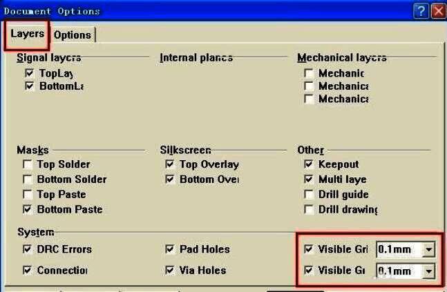 线径设置面板，展示多种线宽选项