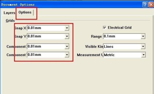 铺铜参数配置窗口，包含填充模式和间距设置