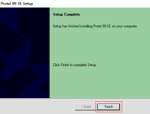 安装完成后的结束界面截图