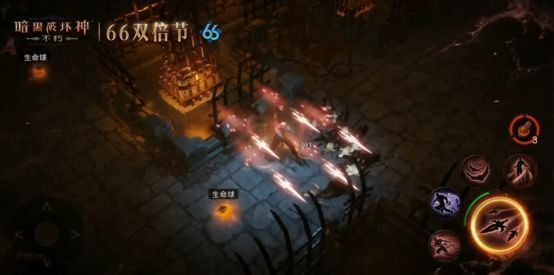 角色在战斗中触发急速充能特效，神威条快速填充，画面充满动感与速度感