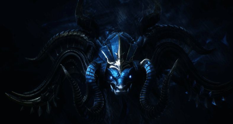 泰坦巨猿魂兽展示图，背景呈现重力扭曲特效