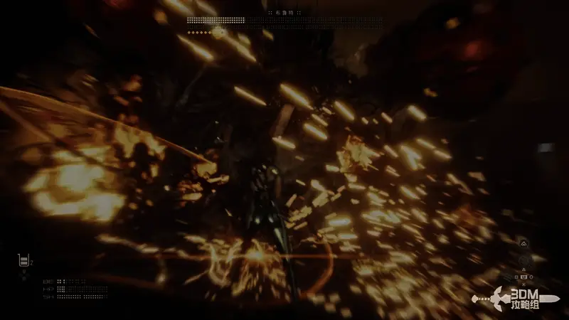 Boss布鲁特发动攻击，角色成功格挡并准备反击