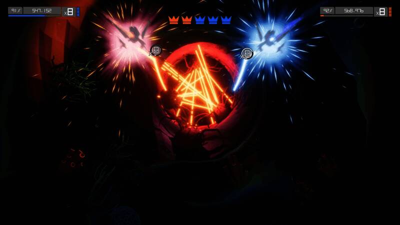 《Aaero2：黑刃》游戏LOGO与宣传图，风格前卫、科技感十足