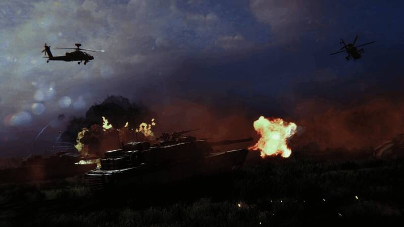 现代战争风格地图场景，呈现波罗的海区域地理风貌与战场布局