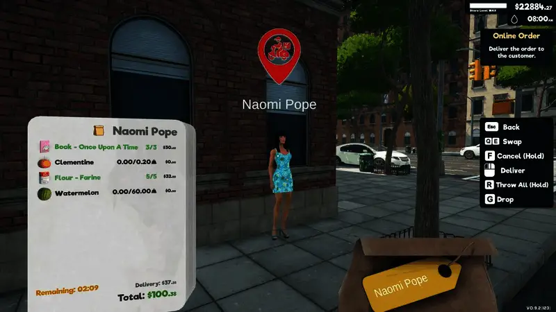 玩家在电脑界面查看库存数据与财务报表，分析销售趋势