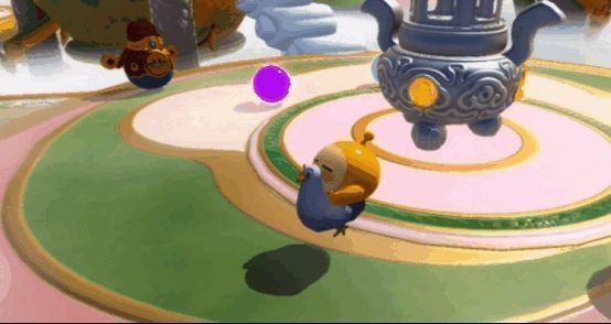 蛋仔被炼丹炉中的特效包围，画面绚丽多彩