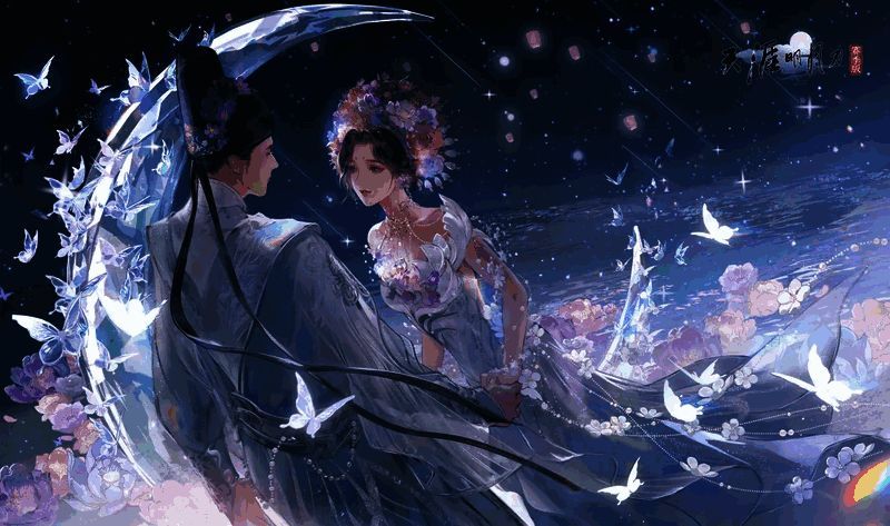 心王·今生簪花外观展示，粉色与紫色花朵层层叠叠，造型精致典雅