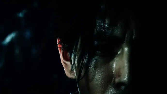 《鬼武者：剑之道》游戏封面风格概念图，武士手持长剑，背景充满黑暗奇幻元素