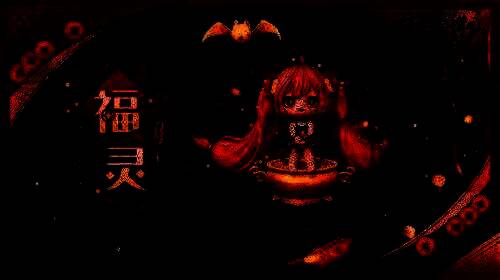 新年魅灵福灵形象展示，手持钓竿，笑容甜美