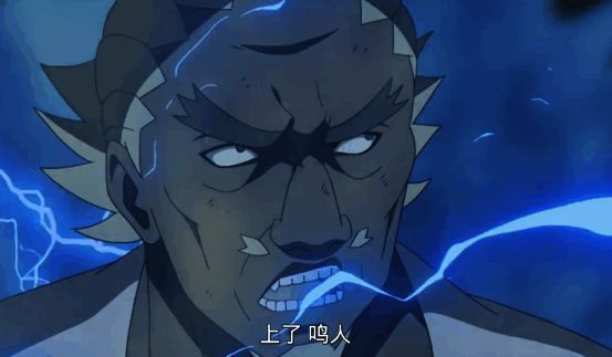 艾在战场中央站立，身后是雷光闪耀的联军战士们