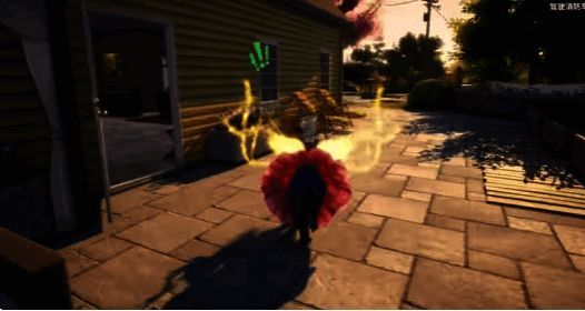 山羊进入第一个建筑内部场景