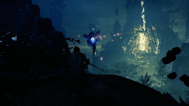 首灯释放光弹攻击，画面充满紧张氛围