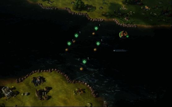 《世界启元》布雷型潜艇布设水雷示意图，展现战略布局能力