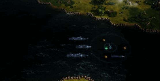 《世界启元》海战策略循环图，展示舰艇间相互克制关系