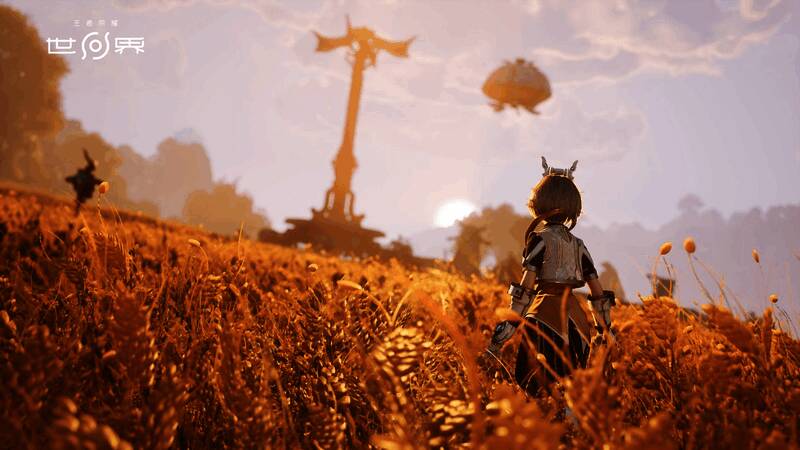 游戏不同区域对比图，展现多样化的地貌风格和色彩搭配