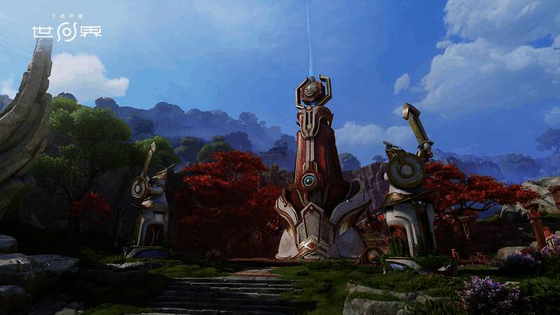 游戏整体画面效果对比图，优化后色彩更加和谐统一