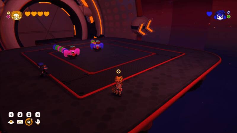 关卡地图截图，标注出固定刷新两只贪吃蛇的具体位置