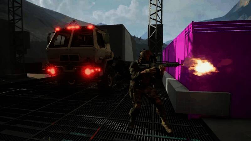 战地实验室任务场景，展示爆炸与破坏效果