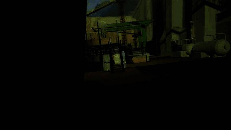 角色在废墟中掩护，展示逼真的动作系统