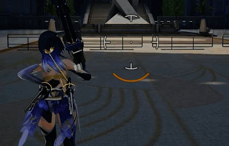 凯西娅在辅助角色加持下释放强力攻击，子弹如暴雨倾泻