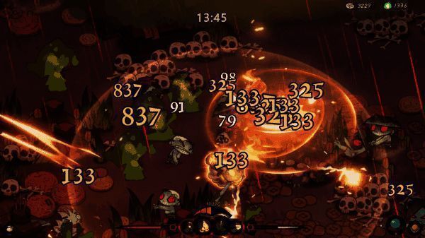 游戏中技能系统界面展示，多个技能图标可供选择与搭配