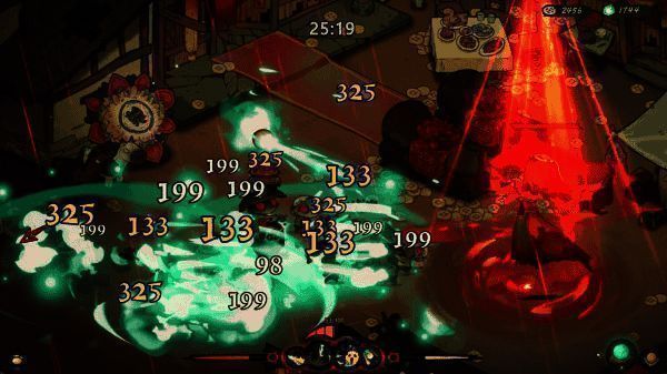 角色在战斗中释放技能，技能特效炫丽，战斗场面紧张刺激