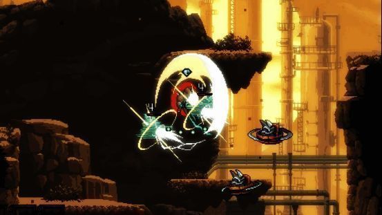 孤羊在废土世界中探索，环境细节丰富