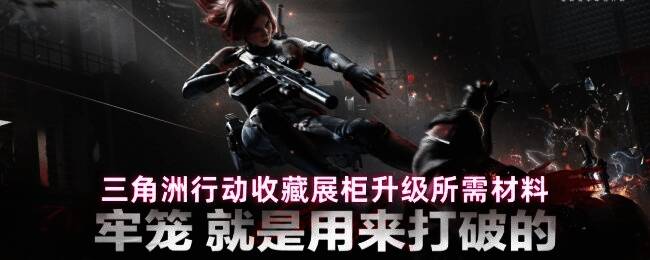 游戏内收藏展柜界面展示升级选项与所需材料列表