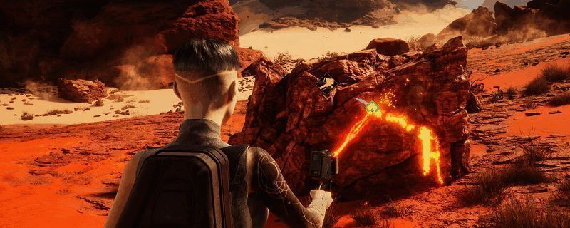 沙丘觉醒中玩家与好友在哈加盆地共同探索的场景，背景可见沙漠地貌与基地建筑