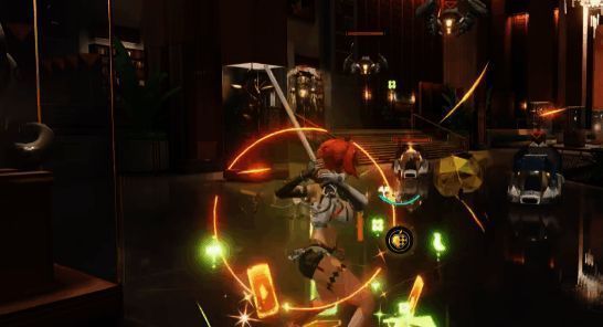 苔丝绮幻释放技能时的完整战斗场景展示，背景有敌人和队友配合画面