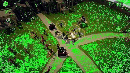 游戏操作界面展示，UI简洁直观，支持一键收放部队功能