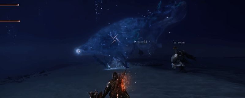 游戏画面中的夜王预兆者水母BOSS，漂浮于空中，触手伸展，周围环绕着小型召唤物