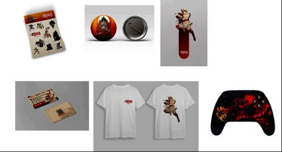 活动现场设置抽奖转盘，奖品包括T恤、手柄、限定卡片等多种游戏周边