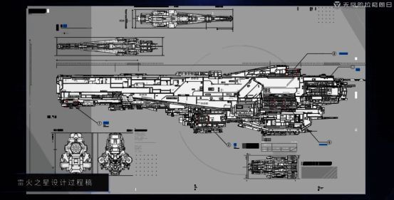星门结构分解图，多系统协同运作展现精密工程