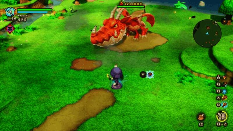 幻想生活ｉ游戏画面，展示角色在广阔地图中探索与战斗的场景