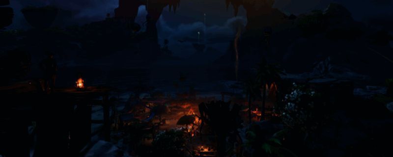 遗忘之海游戏封面展示，深蓝色海域与神秘岛屿构成视觉焦点