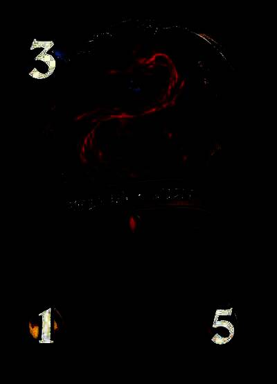 术士任务卡插画，描绘始祖龟在邪能地窟中监管危险生物的场景