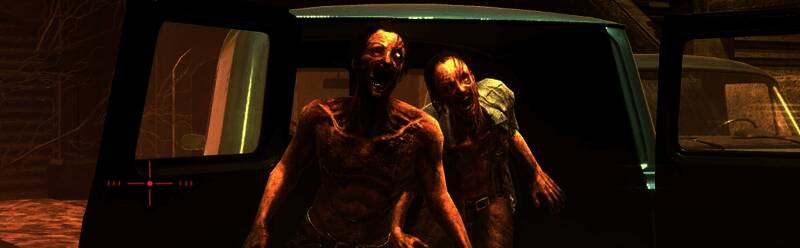 《死亡之屋2：重制版》原画与重制画面对比，左侧为经典像素风格，右侧为高清渲染效果