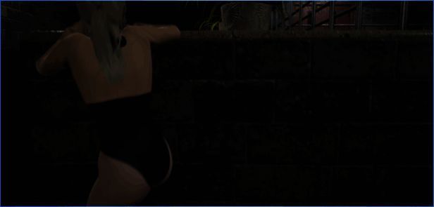 游戏场景截图，展示昏暗走廊与破败墙壁，营造出压抑氛围