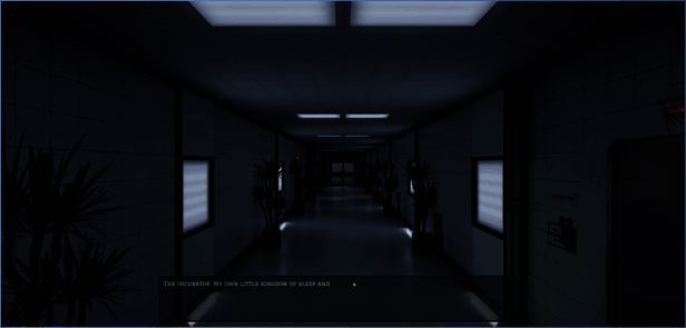 主角苏醒场景截图，展示卧室环境，墙上挂着家庭照片，气氛诡异