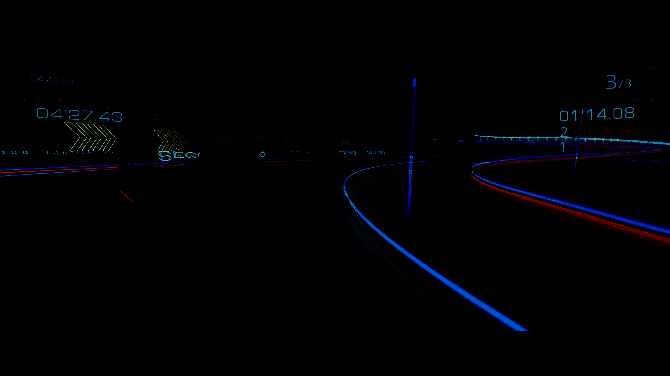 动画角色设定草图，人物造型前卫，带有浓厚科技感装备