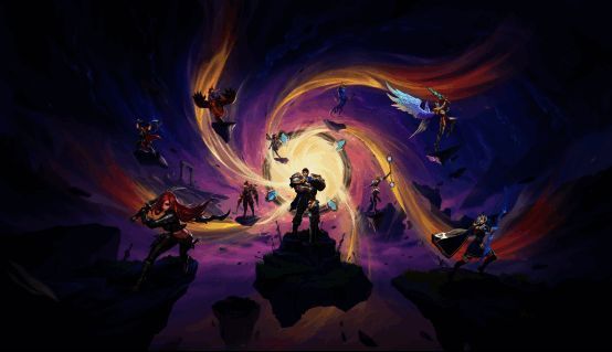 英雄集结之刻活动界面，背景为多位英雄齐聚一堂的场景