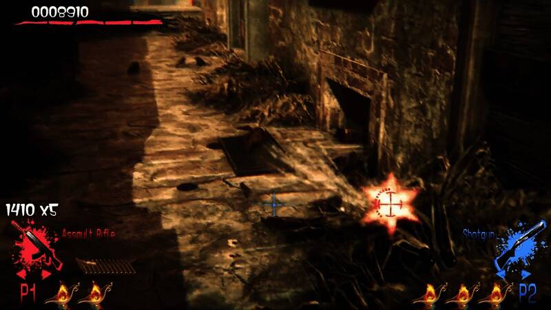 Boss战场景，巨型变异怪物张牙舞爪