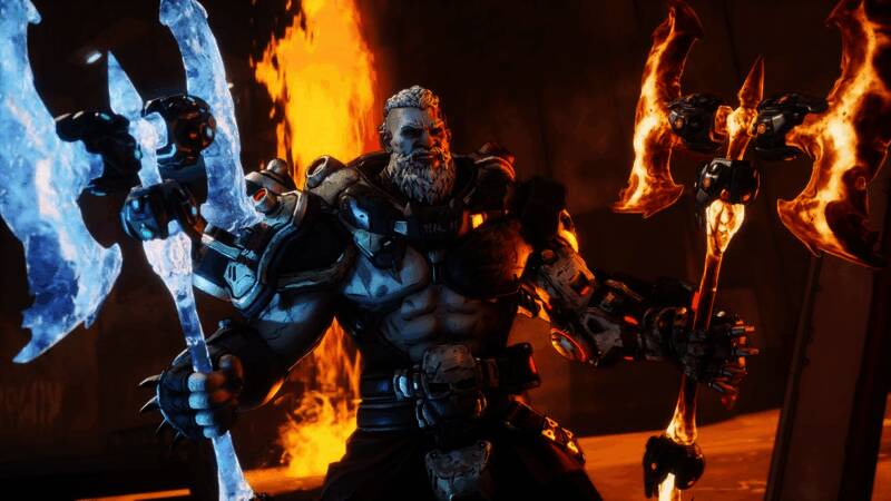 《无主之地4》角色持枪战斗画面，背景为荒凉星球环境，充满科幻感