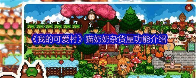 猫奶奶杂货屋外观展示，店铺前摆放着各种商品和植物