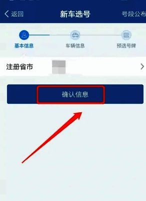选号页面展示，号牌种类可选新能源电动车