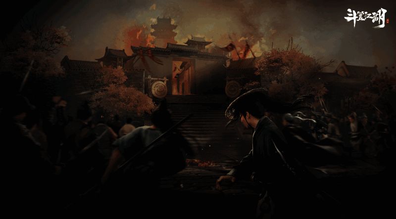 游戏角色正在进行激烈战斗，画面动感十足，特效逼真