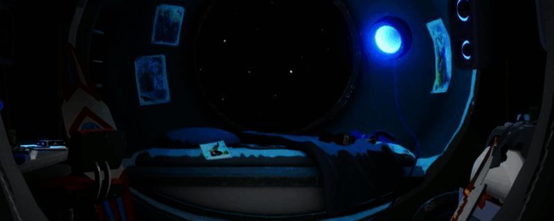 游戏主视觉图，主角站在悬浮滑板上，背景为神秘星球景观